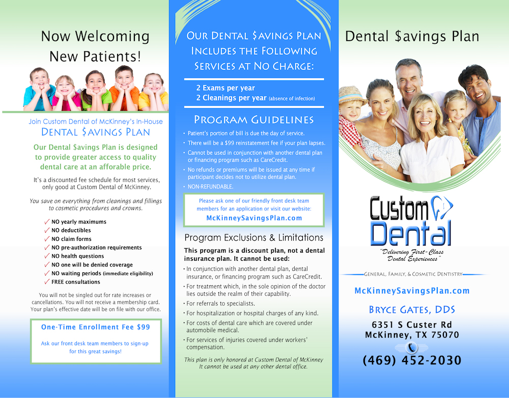 VIP Savings Plan Custom Dental of McKinney McKinney TX